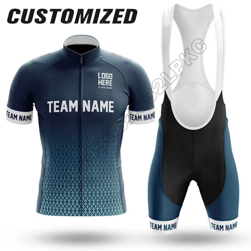 2025 カスタマイズ名サイクリングジャージセット半袖夏男性チームサイクリング服 MTB マイヨ Ropa Ciclismo 自転車着用