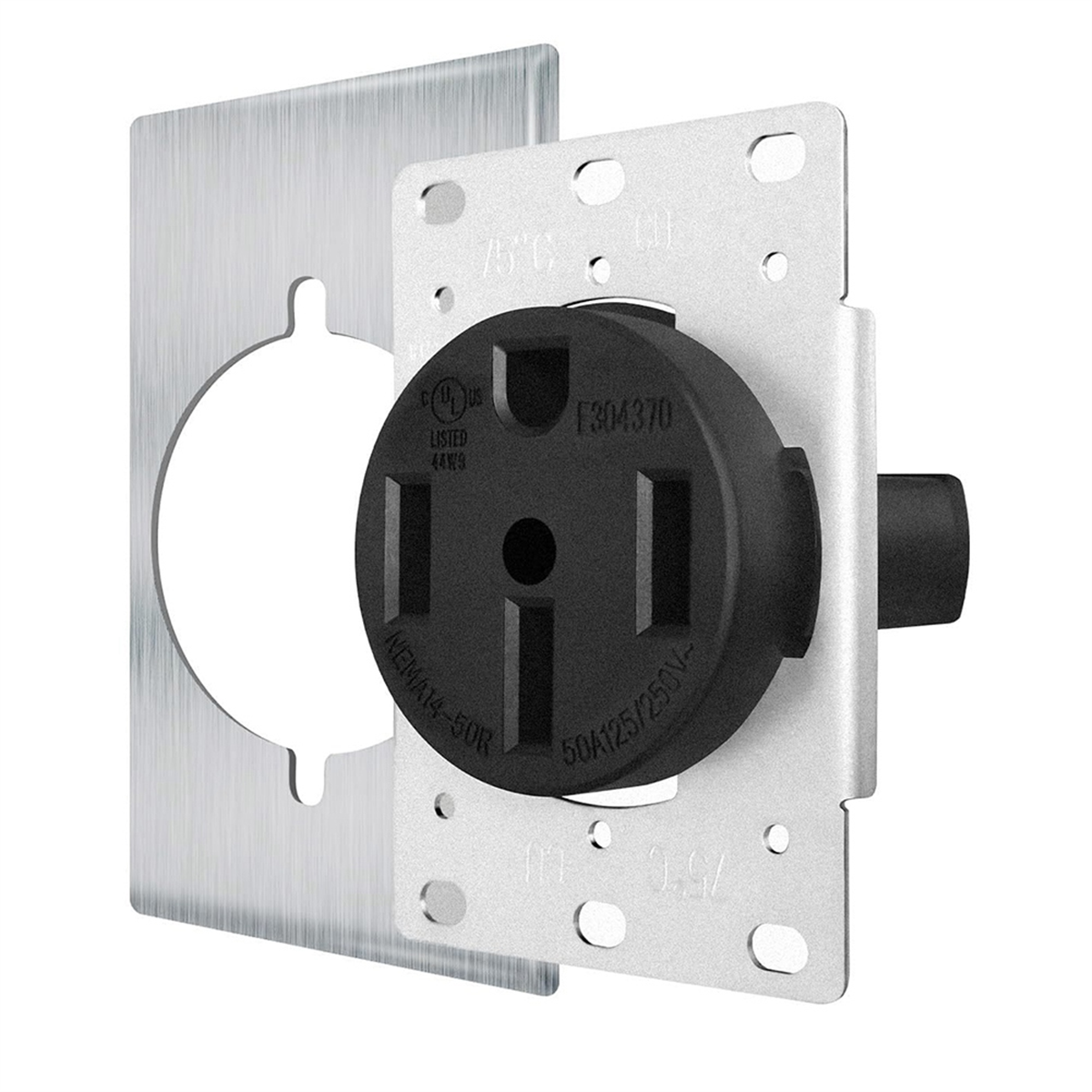 NEMA14-50 コンセントは工業用グレードでさらに安全、過熱や溶解なし、EV 充電 50Amp 125/250V レセプタクル
