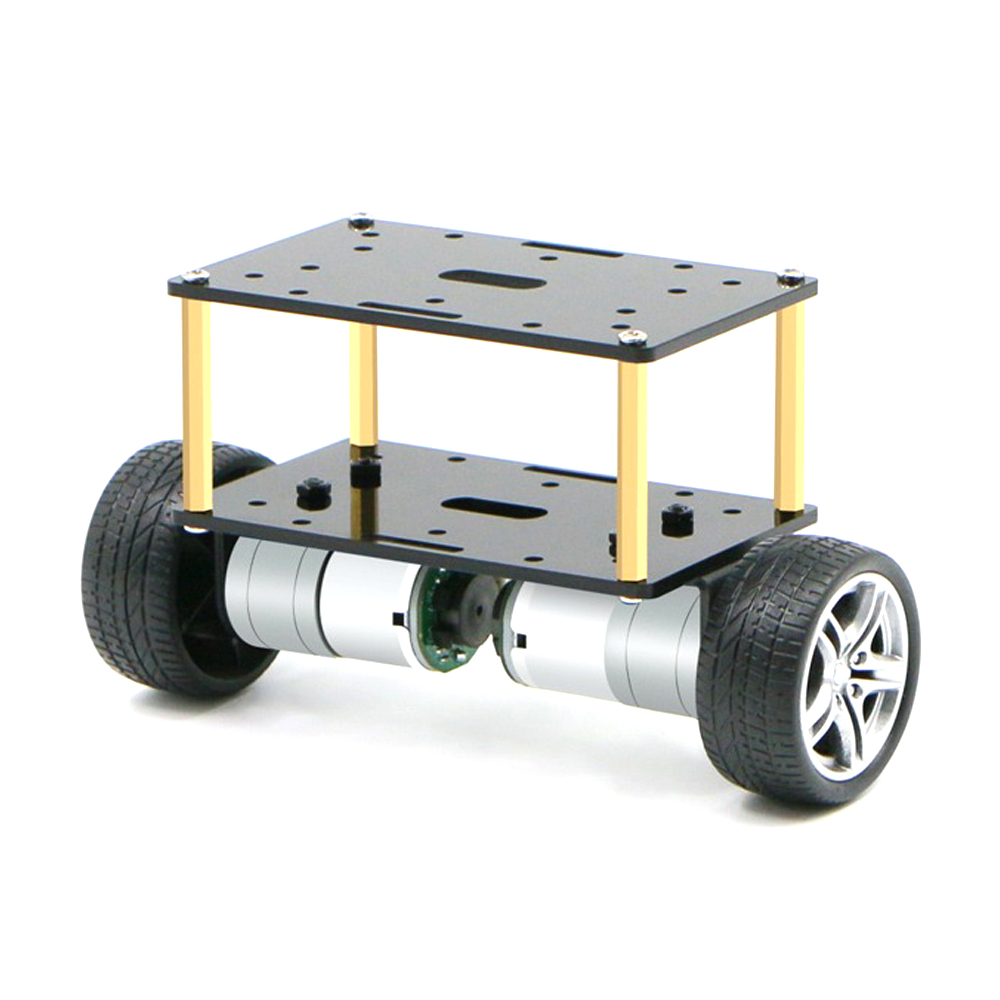 2WD セルフバランスロボット車エンコーダモーター 2 層車 PID 調整 LQR トロリーロボット DIY キットプログラマブルバランスロボット
