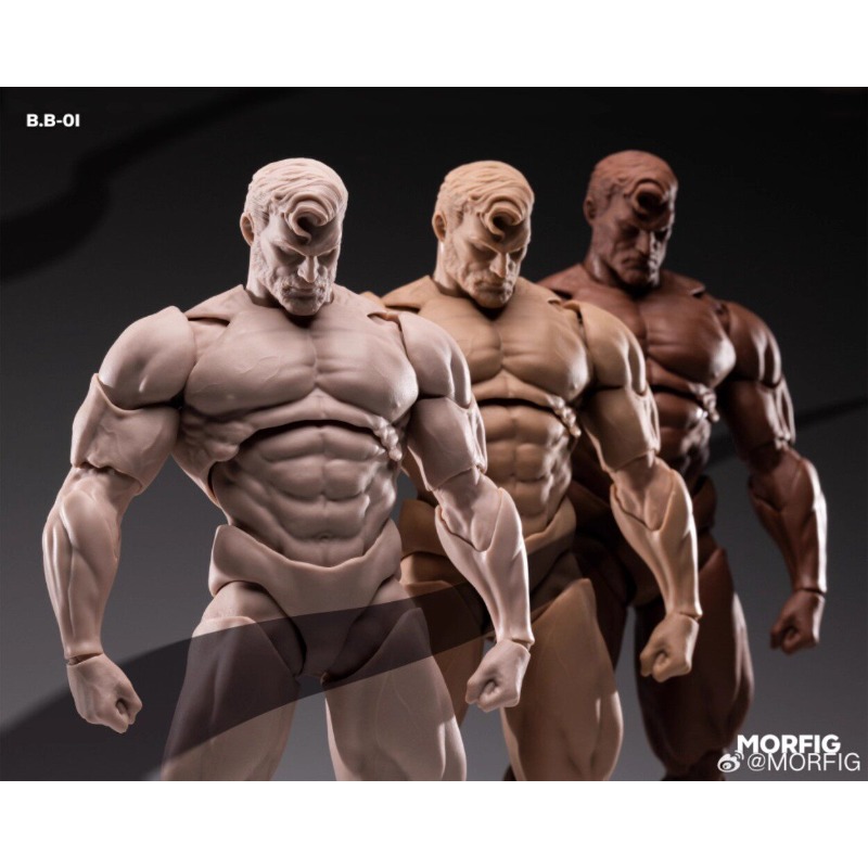INART MORFIG 1/12 スケールスーパーフレキシブルジョイントボディ 12 ''17.3 センチメートル強力な筋肉男性兵士アクションフィギュアボディコレクション