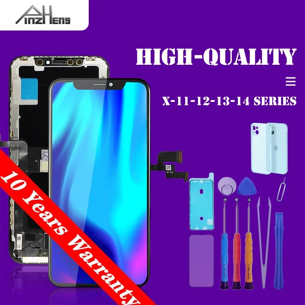 PINZHENG 高品質ディスプレイ INCELL 液晶 OLED OEM AMOLED iPhone XS MAX X XR 11 12 13 ミニプロ PROMAX 画面交換