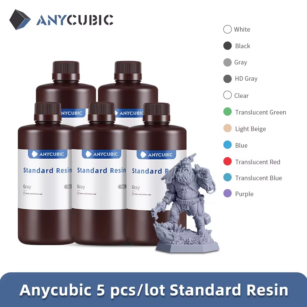 ANYCUBIC 5 キロ標準樹脂 3D プリンタ高精度標準樹脂 3D 印刷 DIY 置物材料フォトンモノラル 5s プロ