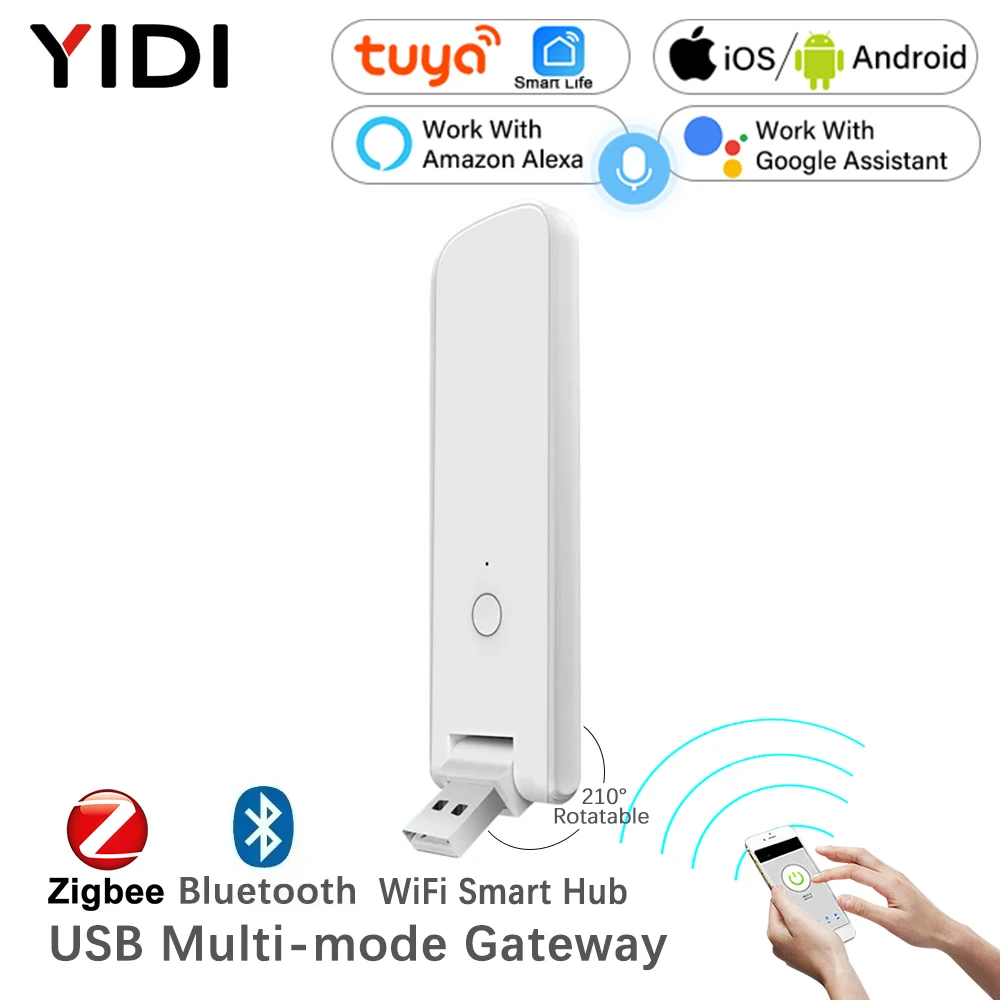 Bluetooth メッシュ ZigBee 3.0 マルチモード USB ワイヤレス ゲートウェイ ハブ Tuya スマート ホーム ライフ アプリ Alexa Google Home による音声コントロール