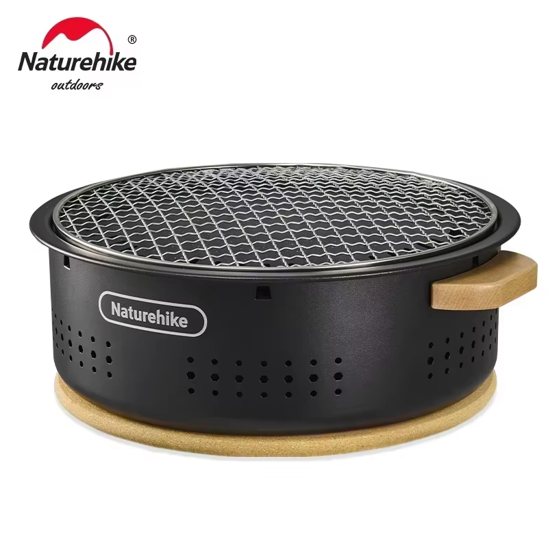 Naturehike クールなキャンプ用品屋外バーベキューグリドルラウンド卓上バーベキューグリルポータブルカーボンストーブ炭グリルストーブ