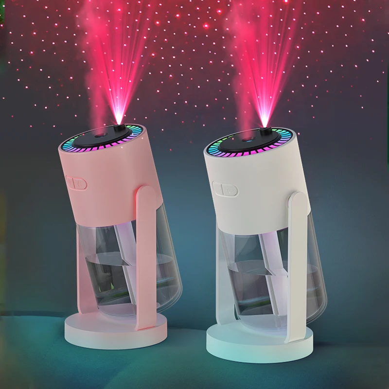 デスクトップエアカー加湿器プロジェクション星空トップシェイキングヘッド加湿器クリエイティブハイドレーションUSBスプレーシェイキングヘッドマシン