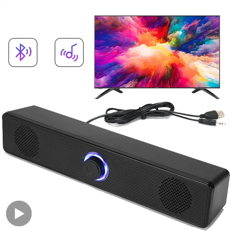 サウンドバーコンピュータ PC TV ラップトップデスクトップ有線ワイヤレス Bluetooth スピーカーサウンドボックスバー音楽ポータブル Caixa De Som オーディオシステム