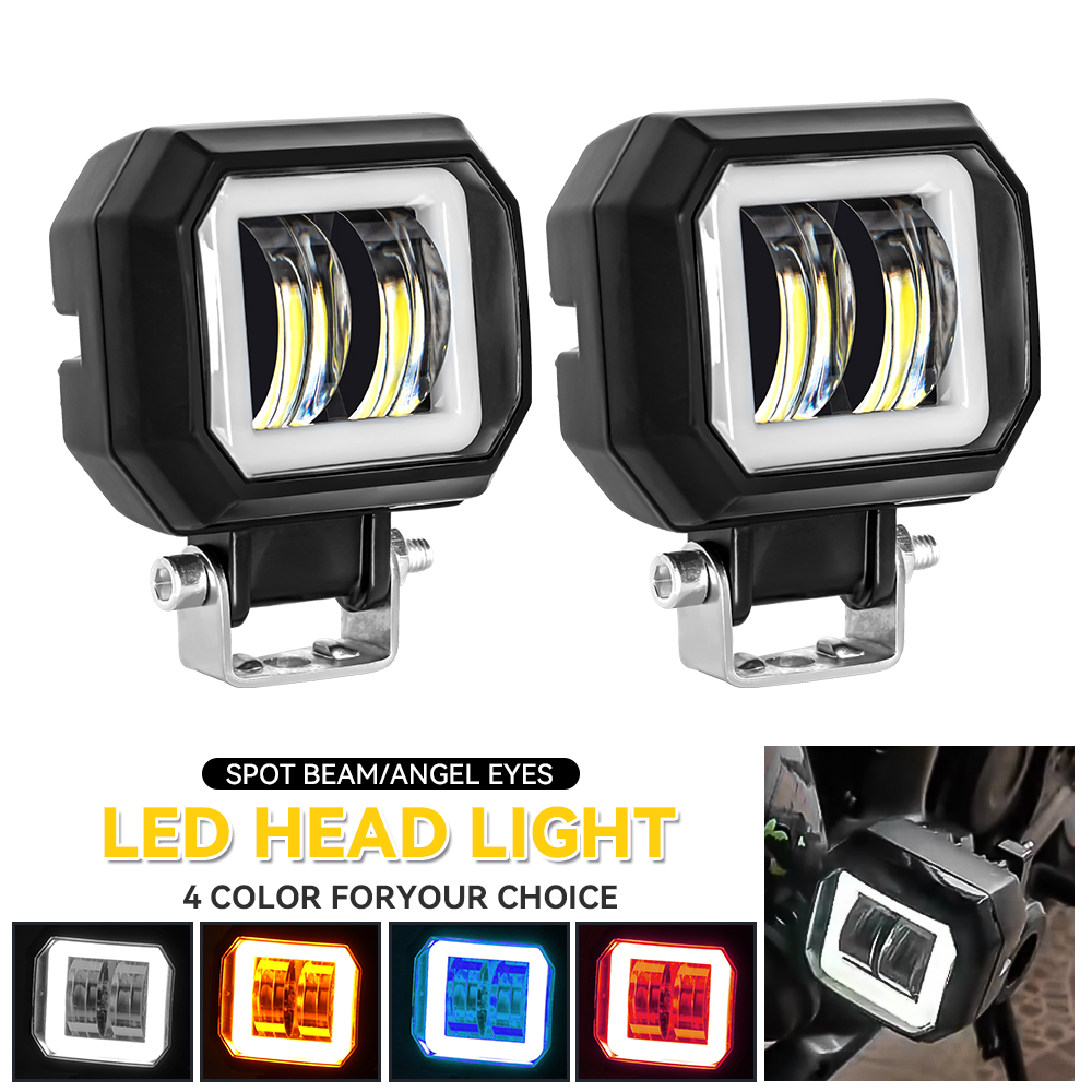 3 インチビームヘッドライト LED ワークライトバースポット駆動 LED ワークランプフォグポッドハローオフロード 4WD 車ボートトラック SUV ピックアップ ATV