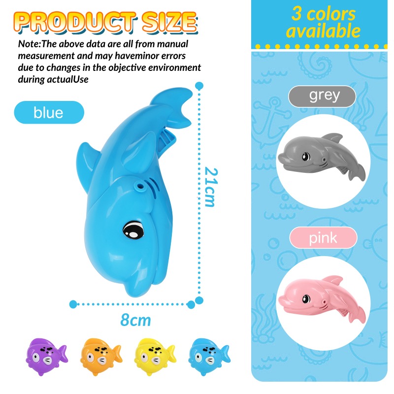 キッズ インタラクティブ バスタブ おもちゃ セット 5 個 大きなサメが小魚を食べる 子供用バスルーム お風呂 楽しい水ゲーム 子供のギフトに最適