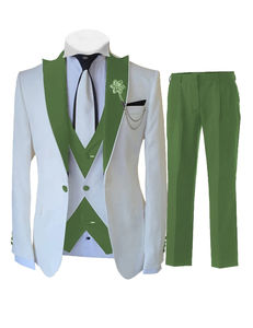Men's Three-Button Formal Wedding Suit, Two-Piece Set, Regular Fit Jacket and Pants, Men's Wedding Style