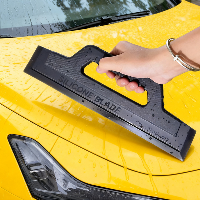 洗車ワイパーガラス Wiiper シームレスフロントガラスハンドルシリコーンスクレーパーアンチスリップ自動車美容フィルムアプリケーションツール