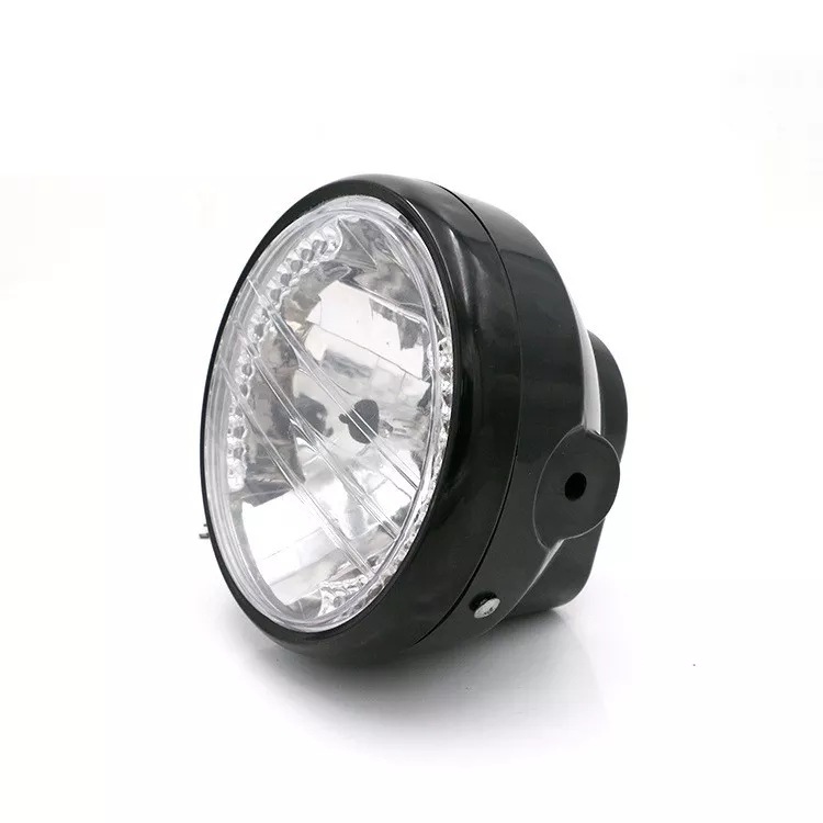 オートバイのヘッドライト LED ヘッドライトアセンブリ 7 インチヘッドライトエンジェルリングステアリング機能付き