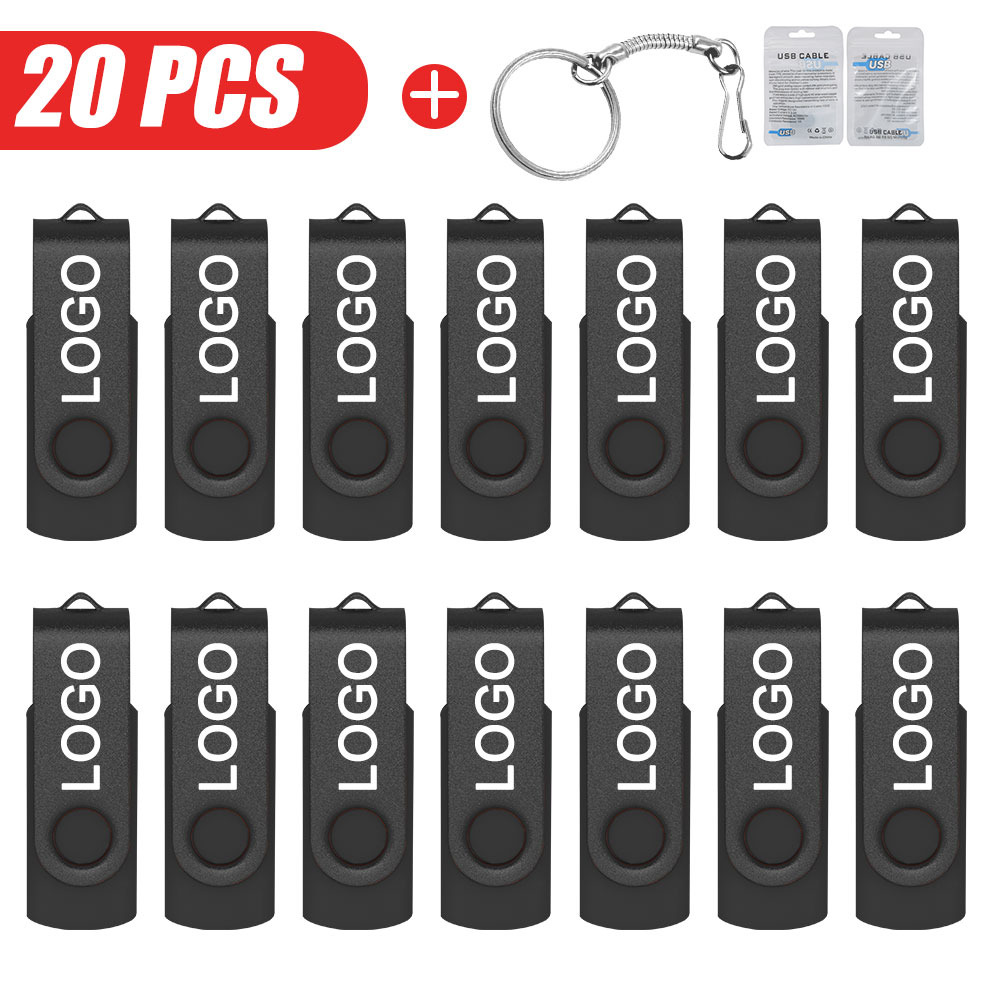 20 ピース/ロットカスタムロゴ USB 2.0 フラッシュドライブペンドライブ 4 ギガバイト 8 ギガバイト 16 ギガバイト 32 ギガバイトペンドライブ 64 ギガバイトメモリスティック実容量 U ディスク Cle Usb