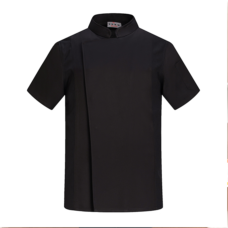 夏シェフコスチュームレストラン制服キッチンクックジャケットケータリングクッキングシャツ理髪店ベーカリーカフェウェイター/ウェイトレスオーバーオール