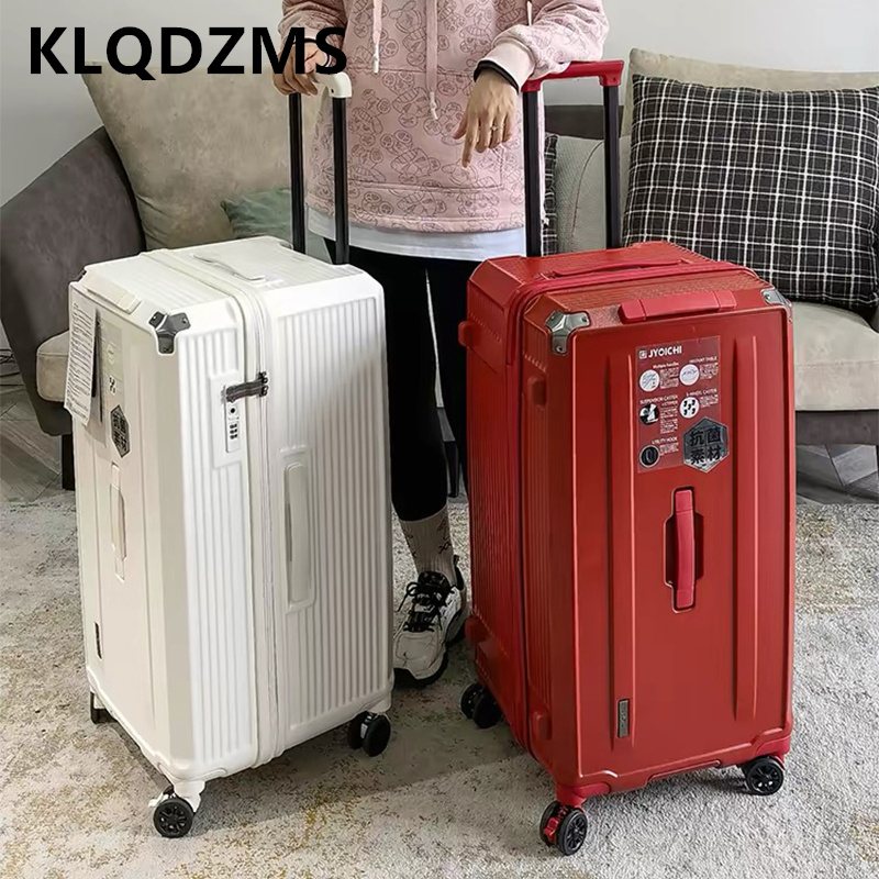 KLQDZMS 高品質スーツケース大容量 PC トロリーケース女性搭乗ボックス家族旅行の必需品ローリング荷物バッグ