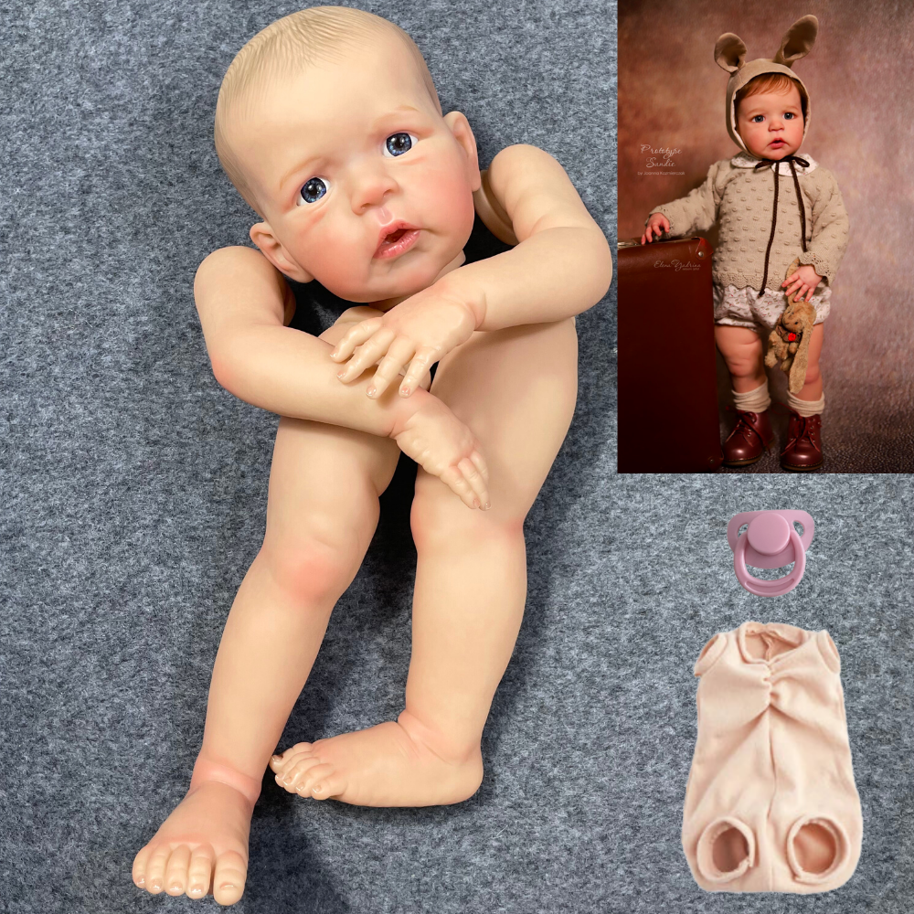 24-25 インチ塗装済みリボーン人形キットサンディ大型赤ちゃん 3D 皮膚目に見える静脈 DIY グッズアート人形未組み立て部品おもちゃ