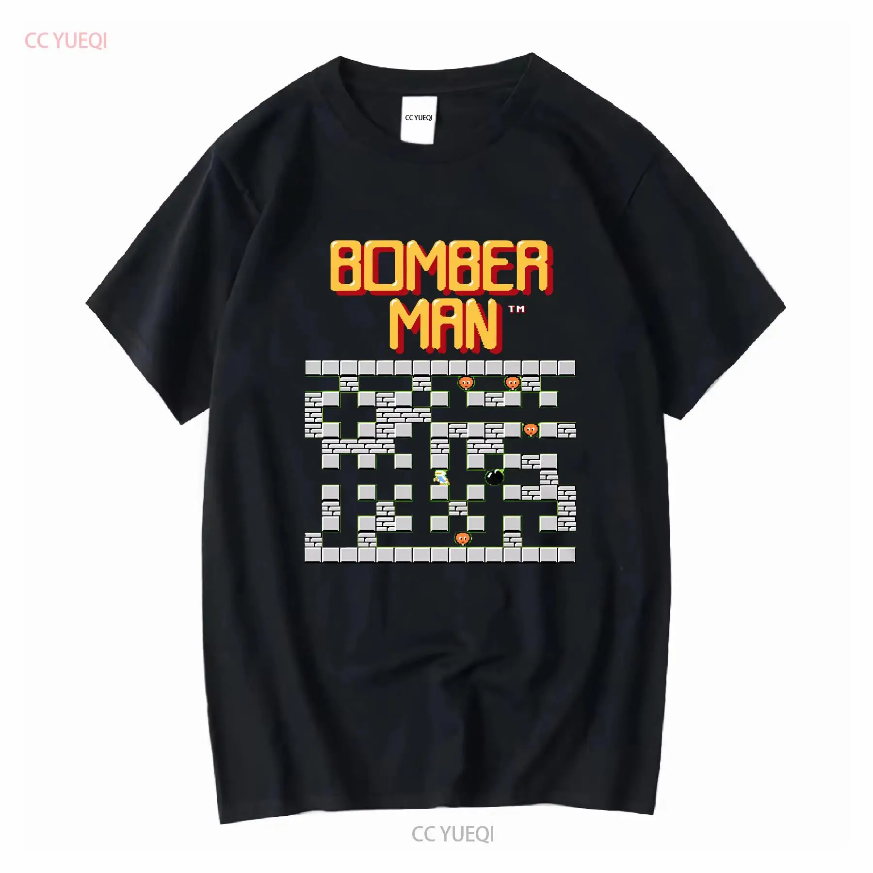 ボンバーマン ステージ 1 ロゴ NES ファミコン ゲーム 8 ビット スクリーン T シャツ アーケード クラシック ヴィンテージ レトロ デザイン すべてのサイズ ヴィンテージ ウォッシュ