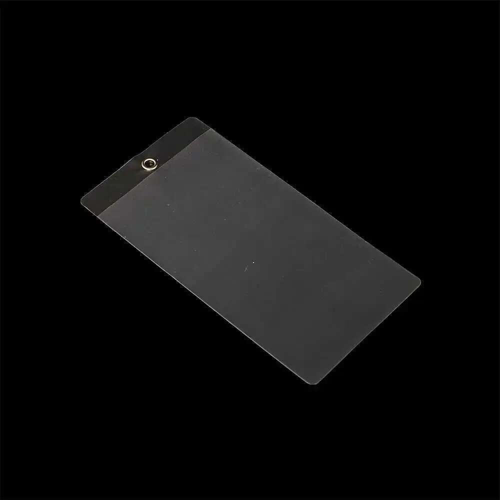 Pvc ポーチ 60 × 100 ミリメートル家具タグサインホルダーチケットスリーブビニール袋封筒カードカバーポケットハンガービニール保護フィルム
