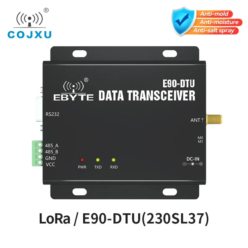 SX1262 LoRa 230MHz 37dBm RS232 RS485 RSSI ebyte E90-DTU(230SL37) ネットワーキングモデム PLC 長距離 20km Lora モデム