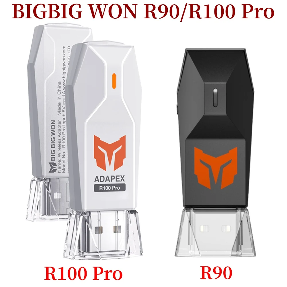 BIGBIG WON R90/R100 Pro ゲームパッド USB ワイヤレス Bluetooth 互換アダプター Windows Switch PS4 PS5 PC XBOX PS3 コンバーターポート用