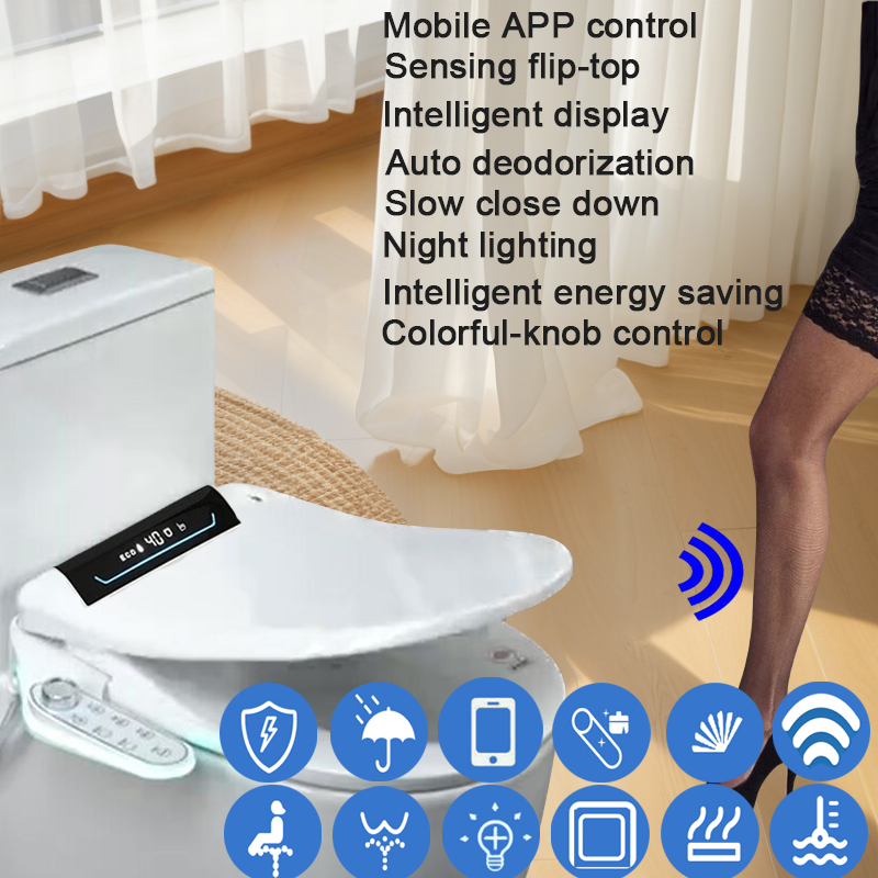 オートオープンスマート和式トイレ トイレ和式暖房ボウル和式トイレ タパ温水ビデインテリジェント暖房便座