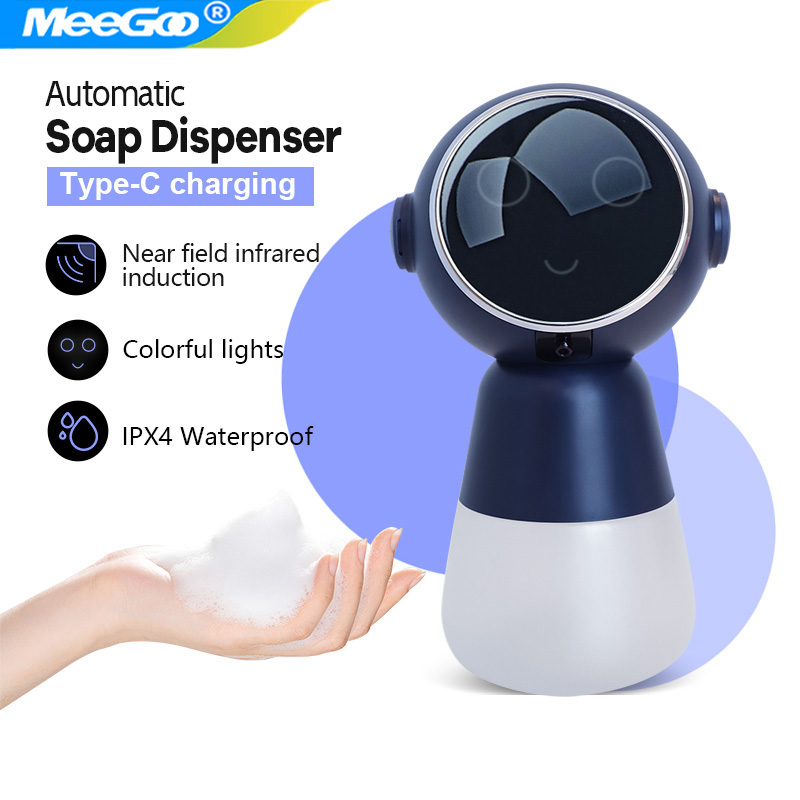 MeeGoo 自動ソープディスペンサー赤外線感知泡ハンドサニタイザー USB 充電式発泡ハンドソープディスペンサー家庭用新