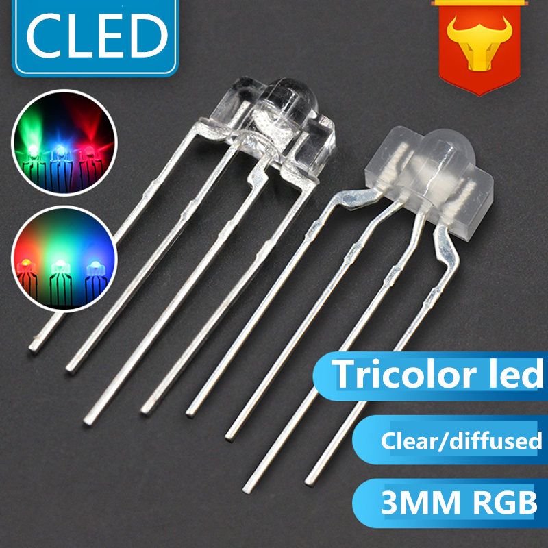 ホット販売 3 ミリメートル RGB キーボード LED 透明/拡散 4 ピンマルチカラーディップ LED 2.6*3.5*6.5 ミリメートル RGB フルカラーライトダイオード