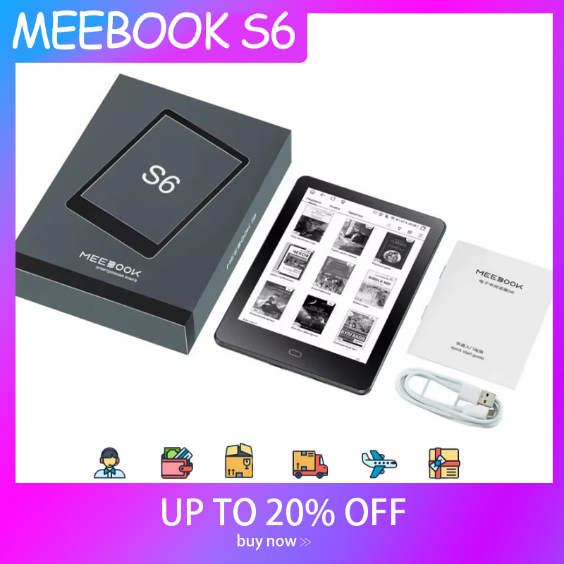 オリジナル MEEBOOK S6 212PPI 6 インチ E Ink 電子リーダーは高速リフレッシュ 5G をサポート