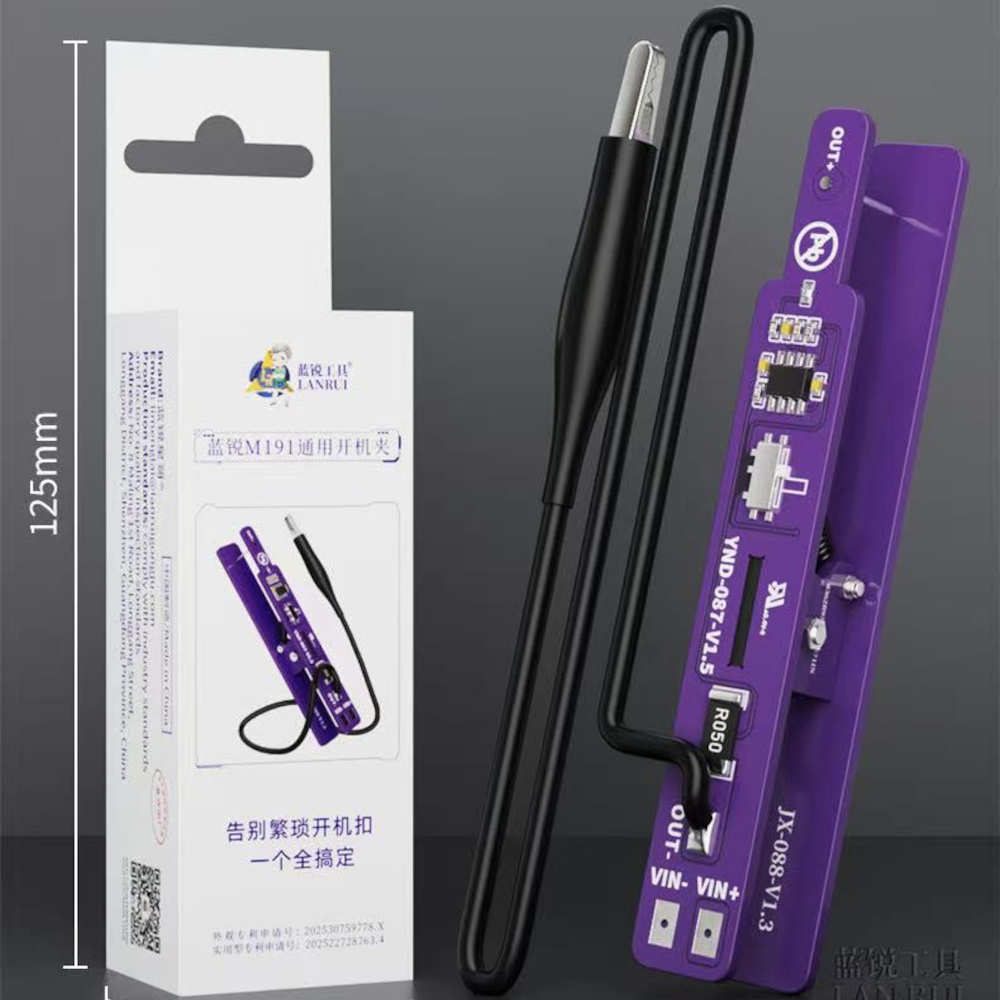 Lanrui M191 スイッチクリップユニバーサル電源オンツールデュアルモード検出電流テスター iPhone Android タブレット iPad 修復ツール