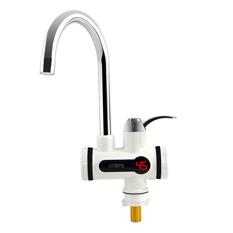 ATWFS 電気温水蛇口給湯器電気タンクレス給湯キッチン蛇口デジタル表示インスタント水栓 3000 ワット