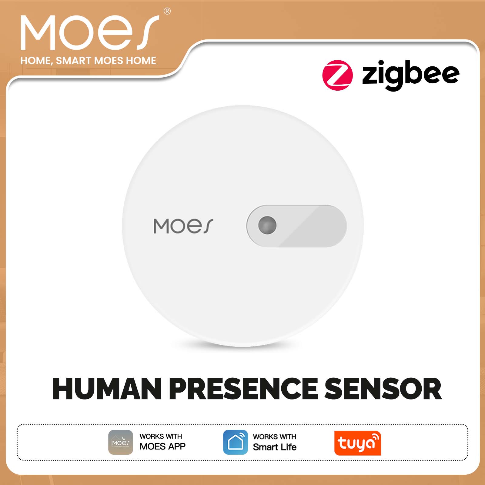 ZigBee 人体存在センサー検出器レーダー波検出センサーホームセキュリティ Tuya スマート人体存在センサー