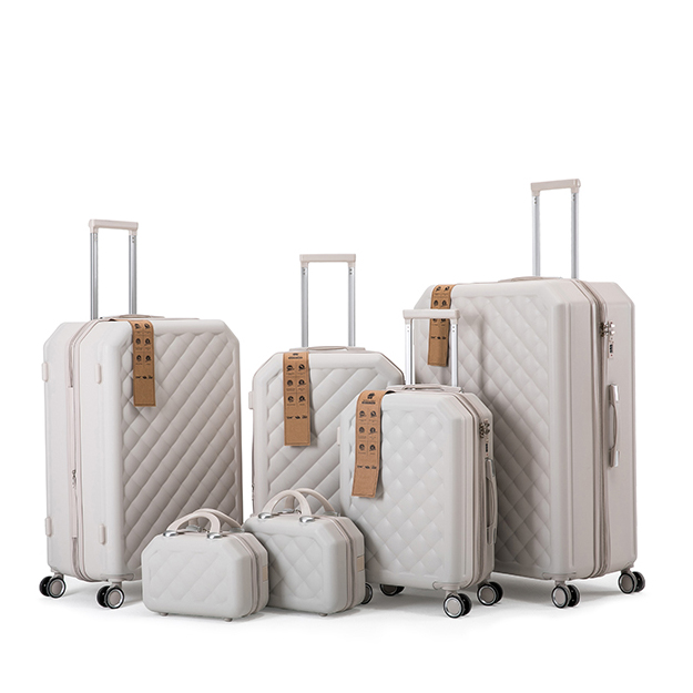 工場出荷時の価格高品質 12/14/20/24/28/32 インチトラベルトロリースーツケース 6 個 ABS 荷物セット