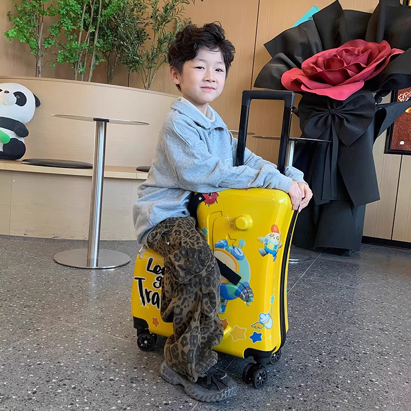漫画かわいい乗用荷物子供用 20 インチ子供用荷物漫画パスワード旅行搭乗ボックストロリーケース
