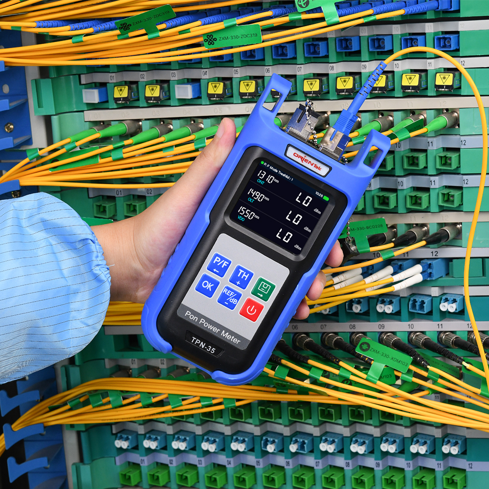 Orientek TPN-35 光 PON パワーメーター、パッシブ光ネットワークパワーメーター 1310/1490/1550nm、ファイバーパワーメーター SC/UPC SC/APC