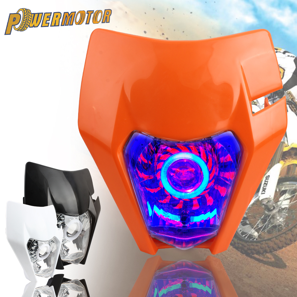 KTM ヘッドライトプレートオートバイ LED EXC 300 XC SX 125 250 350 450 ラウンド芯ヘッドランプ Dit バイクスーパーモーターエンデューロアクセサリー