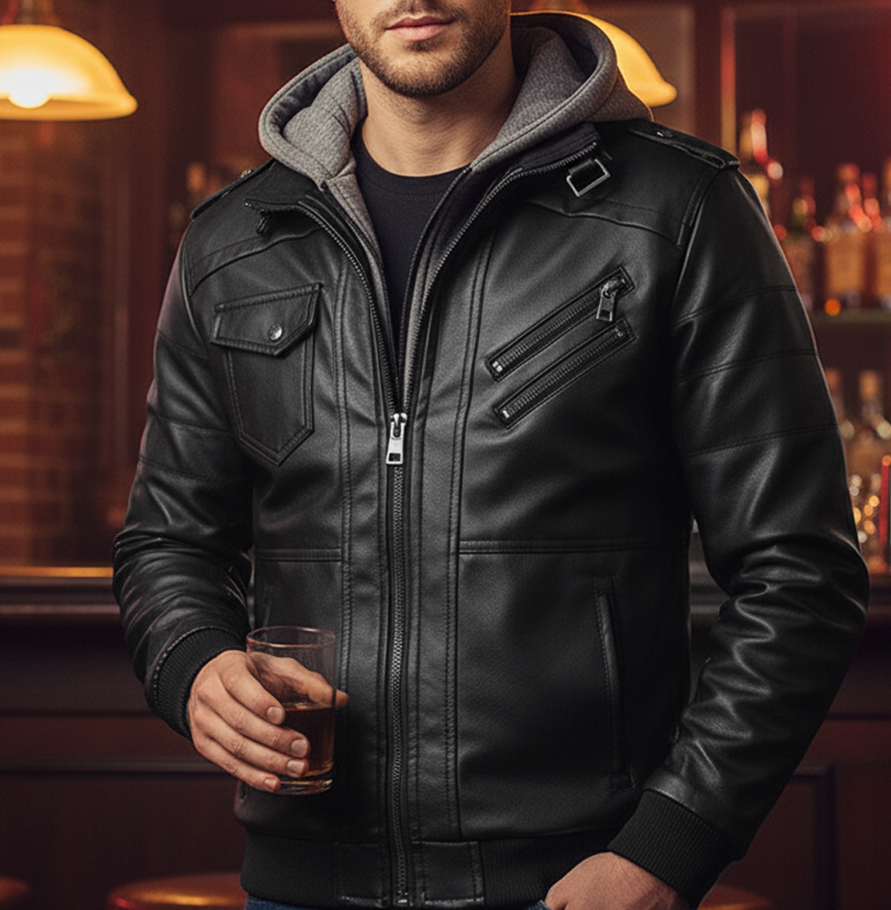 EU サイズ 5XL メンズレザージャケット秋カジュアルオートバイ PU ジャケットダブルジッパーバイカーレザーコートブランド服