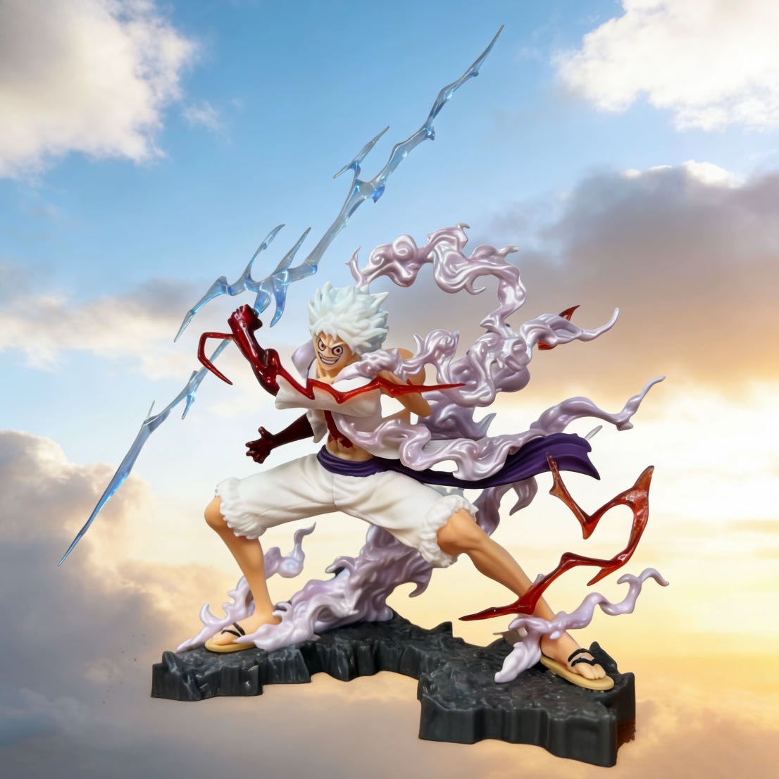 12 センチメートル/4.7 インチワンピースアニメウインクスタジオ小さなサンダーボルトニカルフィフィギュア Pvc 像デスクトップ Ornamen コレクション像モデル