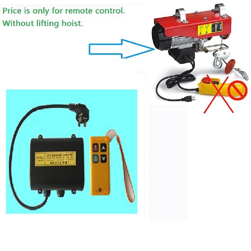 AC220V-240V 110V 単相ワイヤレスリモコン PA200-PA1200 シリーズミニ電気ホイスト家庭用小型クレーンウインチ