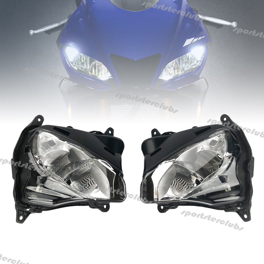ヤマハ YZF-R25 YZF-R3 2019-2024 YZF R3 R25 2020 2021 2022 2023 オートバイ左または右フロントヘッドライトアセンブリヘッドランプ