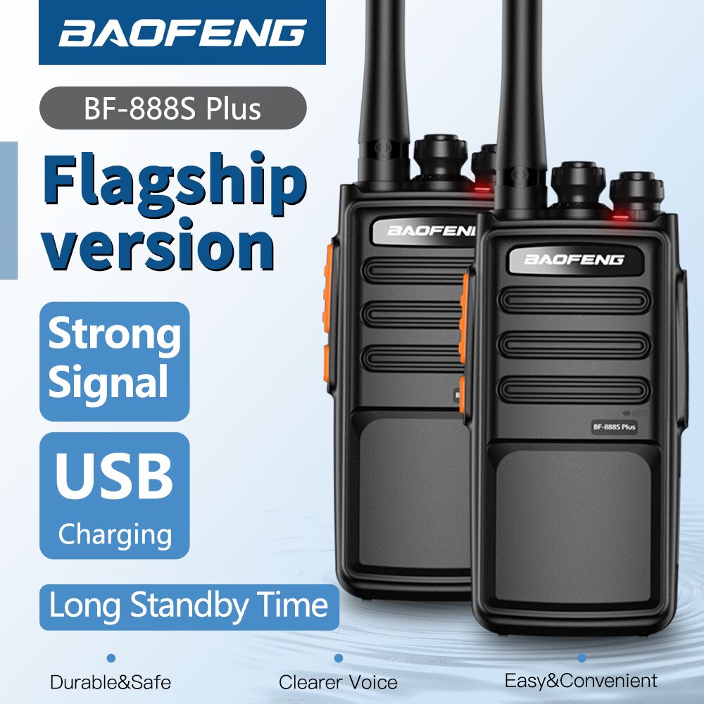 2 個 Baofeng トランシーバー BF-888S プラスアップグレードバージョン双方向ラジオ 16CH VOX 双方向充電式ラジオトランシーバー UHF 400-