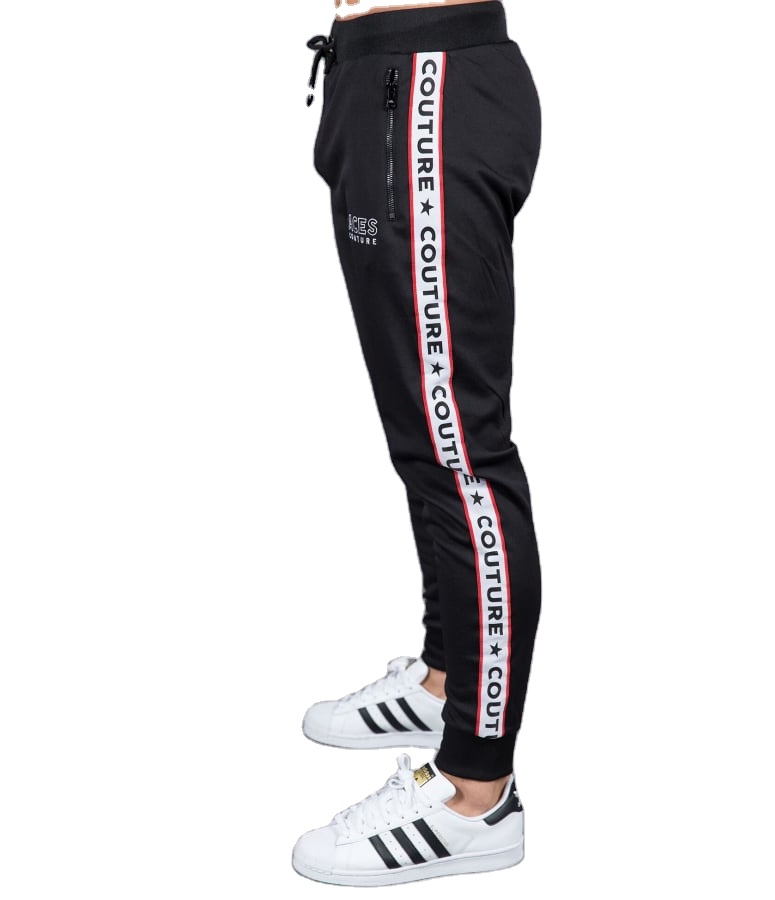 卸売カスタム トラック パンツ スリム フィット ジッパー男性ジョガー スウェット パンツ卸売カスタム トラック パンツ スリム フィット ジッパー男性ジョガー