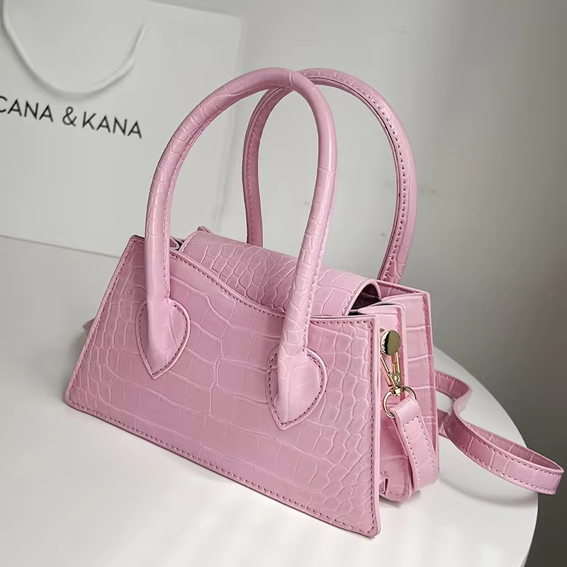 ファッションピンク小さな正方形の女性のクラッチ財布ハンドバッグ新しいシンプルなレディースメッセンジャーバッグ無地女性のショルダークロスボディバッグ