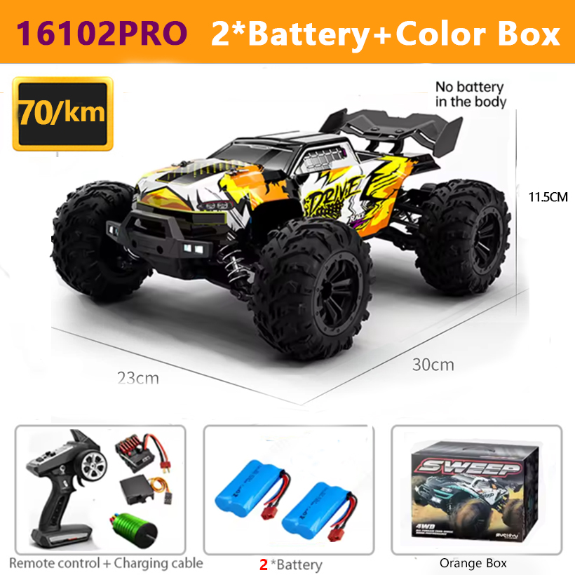 SCY 16101PRO、16102PRO、16103 4WD 1:14 RC ブラシレス高速リモートコントロールカー、時速 70KM/H または 50KM/H キロ、おもちゃレーシングカーギフト