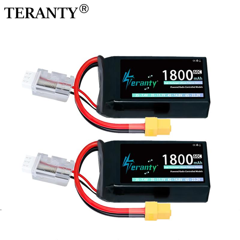 2/4 個 TERANTY 2S 1800mAh 7.4V 60C リポバッテリー T XT30 XT60 JST プラグ付き RC カートラックバギー FPV ドローンヘリコプター飛行機用