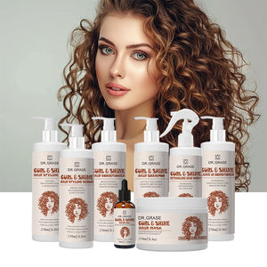自社ブランドのオーガニック・カーリーヘアケアセット　ダメージヘアを修復し、栄養を与え、なめらかな仕上がりを実現するスタイリングセット