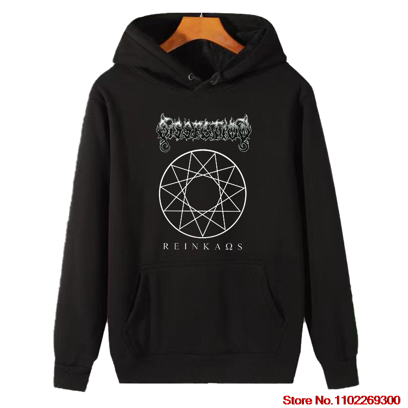 クラシックグラフィックフード付きスウェットシャツ解剖「reinkaos」高品質冬綿厚手のセーターパーカーメンズスポーツウェア