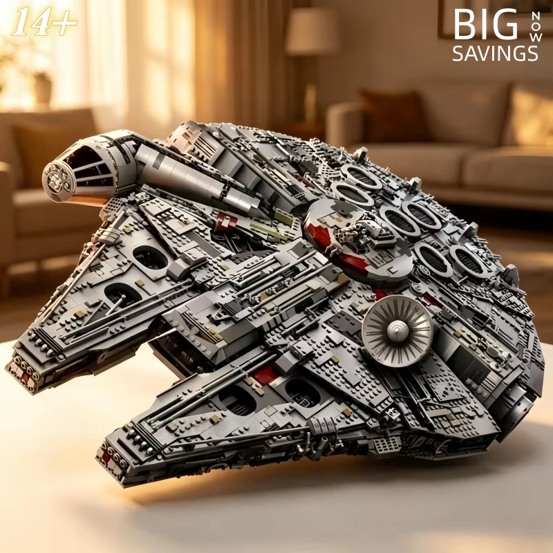7541 個アルティメットコレクターシリーズミレニアムファルコンビルディングブロックセット星間コンバットクラフト DIY 組立モデル大人用