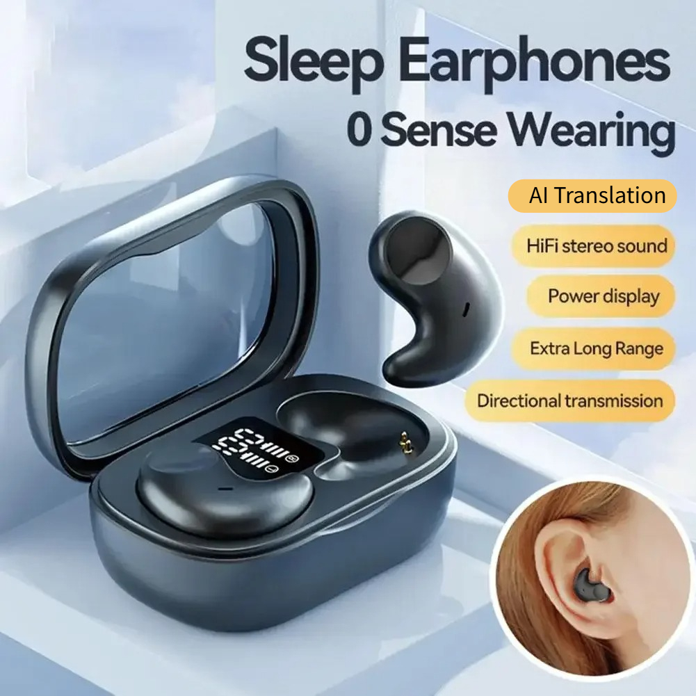 M51 ワイヤレス Bluetooth 翻訳ヘッドフォン睡眠イヤホン目に見えないスポーツイヤフォンインイヤーミニ翻訳ヘッドフォンデバイス