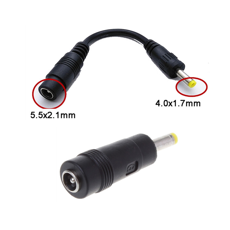 DC 電源プラグ 5.5x2.1mm メス - 4.0x1.7mm オス 電源ケーブル アダプター コンバーター CCTV ラップトップ カメラ電源コード ケーブル用