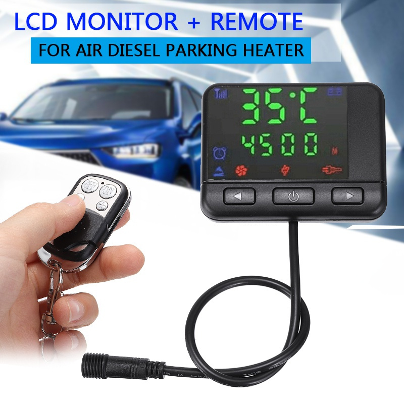 パーキングヒーターアクセサリー LCDモニターコントローラー 燃料オイルヒータースイッチ リモコン（電池は含まれません）