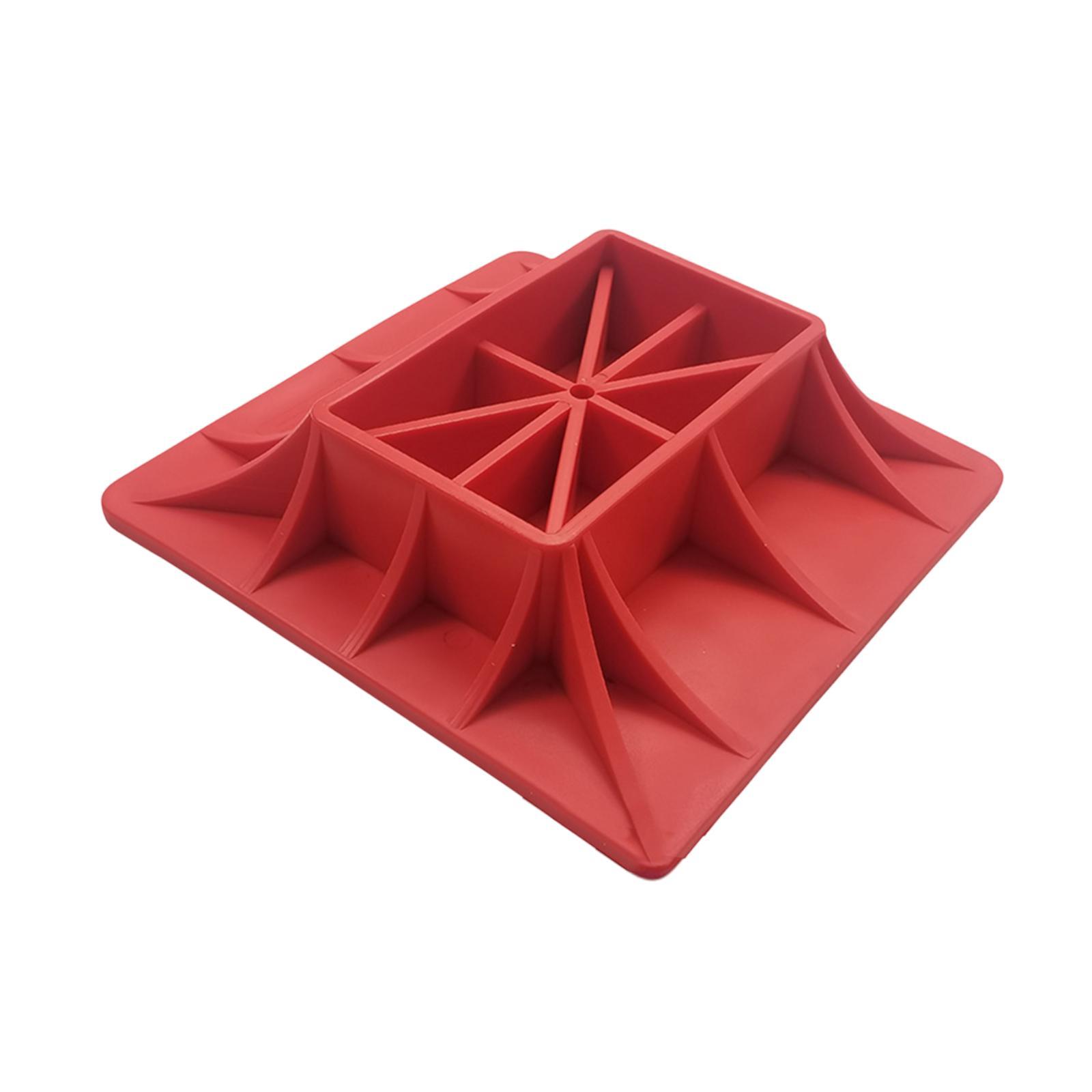 強化されたジャックスタンドベースサポートPP素材カーリフティングオフロードファームジャックプレートの安全性と安定性
